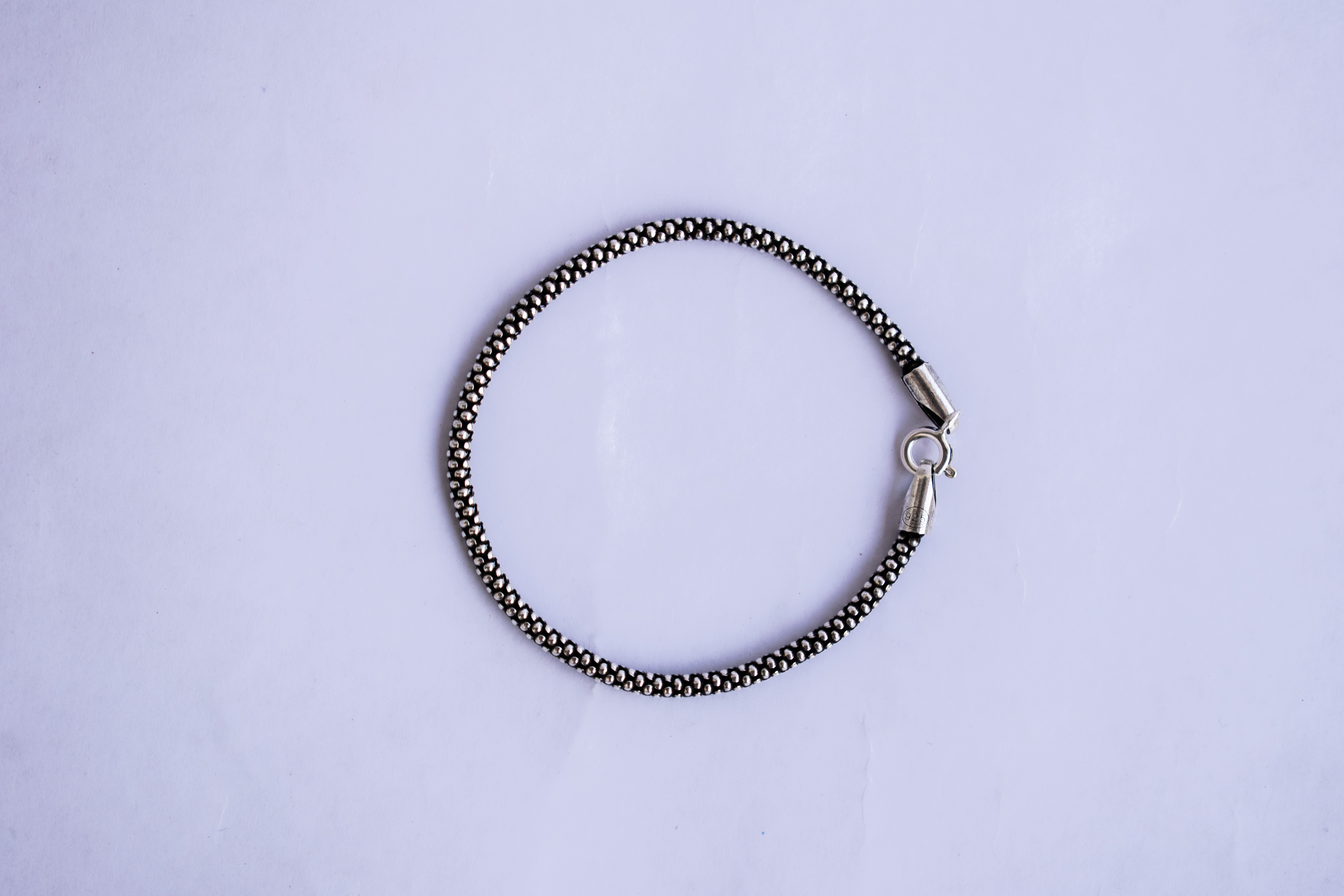 Noir Beadline – Pure 925 Silver Braceletsilv